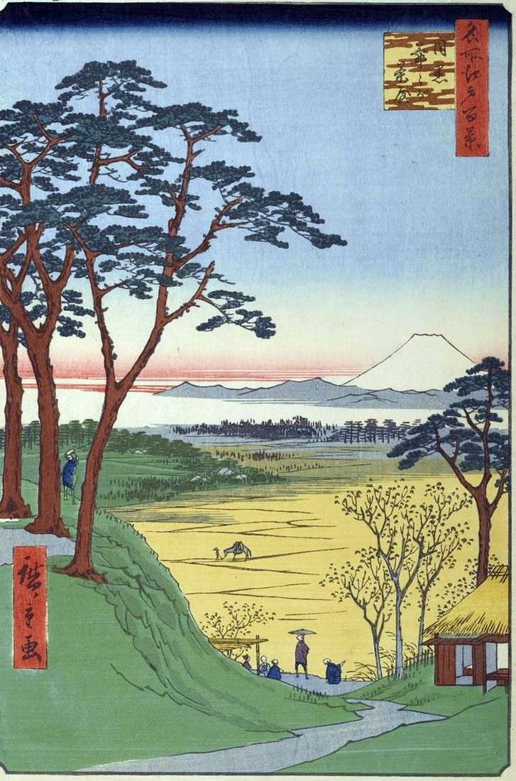 Чайная Дзидзигатяя (Дедушкина лавка) в Мэгуро   Утагава Хиросигэ
