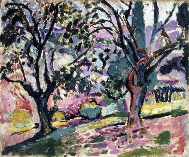 Деревья оливы в цвету   Анри Матисс