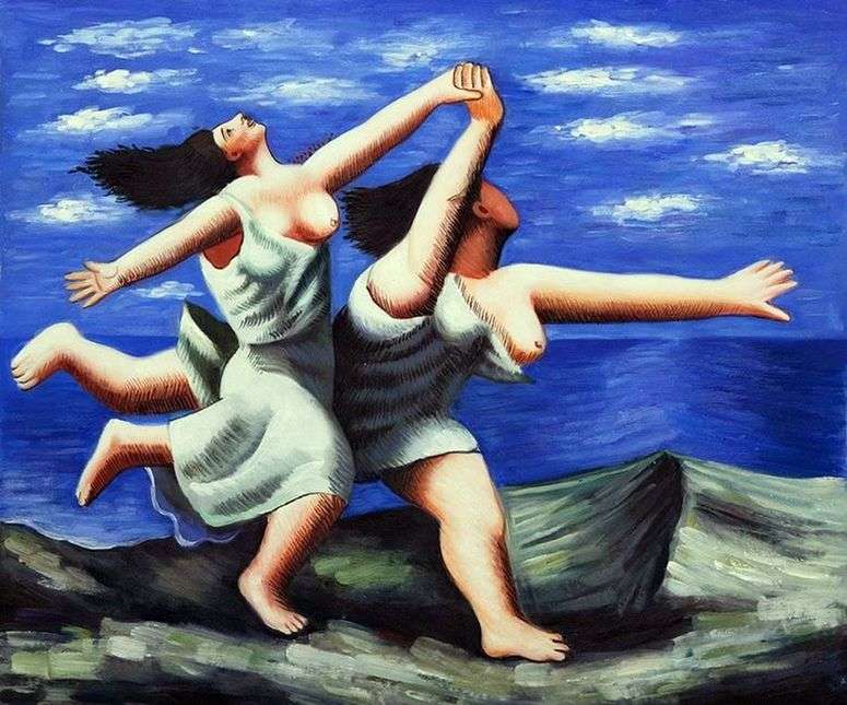 Две женщины, бегущие по пляжу   Пабло Пикассо