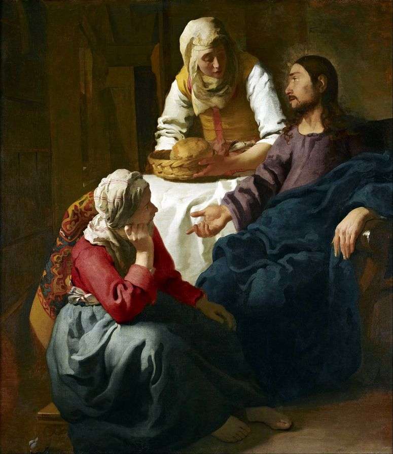 Христос в доме Марфы и Марии   Ян Вермеер