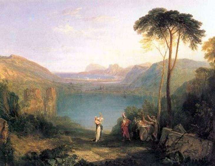 Озеро Аверн: Эней и дух Кумы   Уильям Тернер