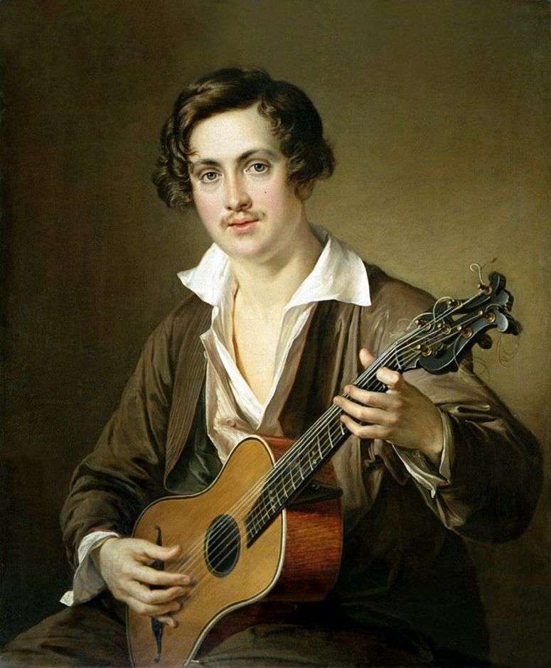 Гитарист (портрет Моркова)   Василий Тропинин