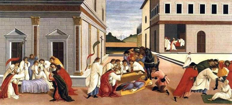 Три чуда святого Зиновия   Сандро Боттичелли