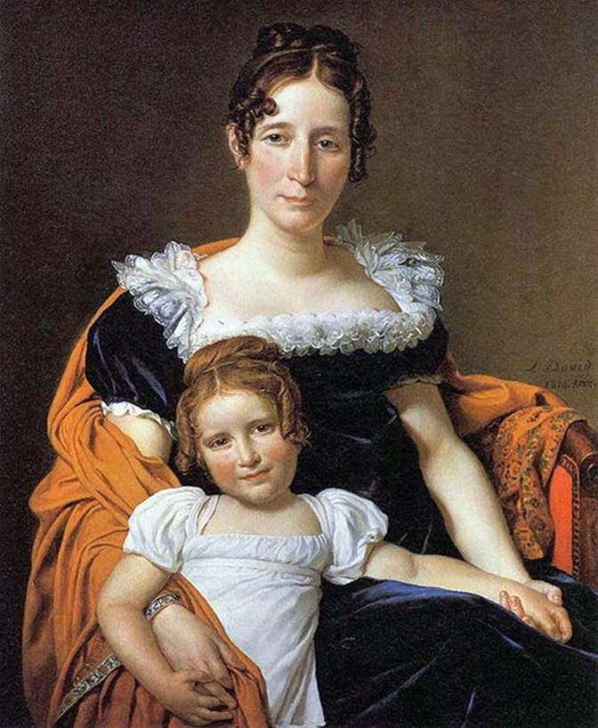 Контесса Вилейн XIIII с дочерью   Жак Луи Давид