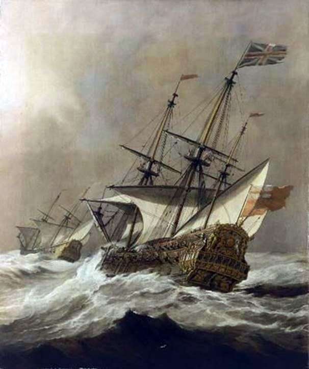 Корабль в шторм   Виллем ван де Велде