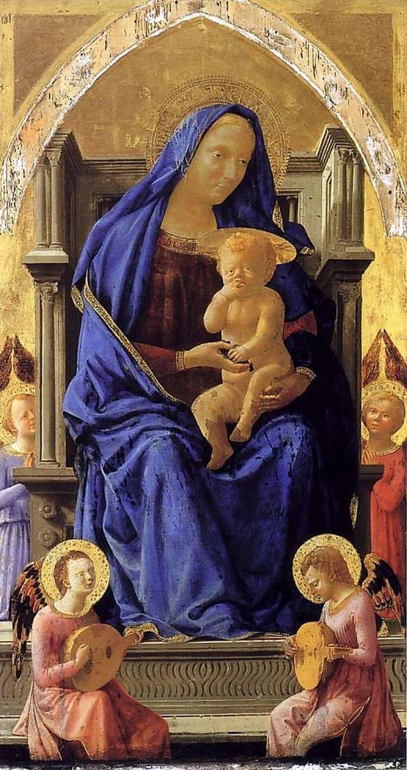 Мадонна с Младенцем и ангелами   Томмазо ди Джованни Мазаччо