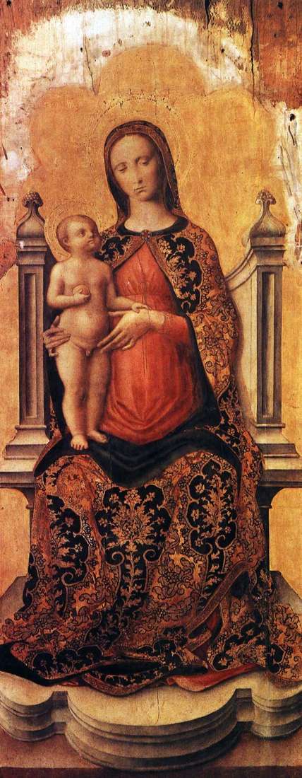 Мария с младенцем на троне   Антонио Виварини