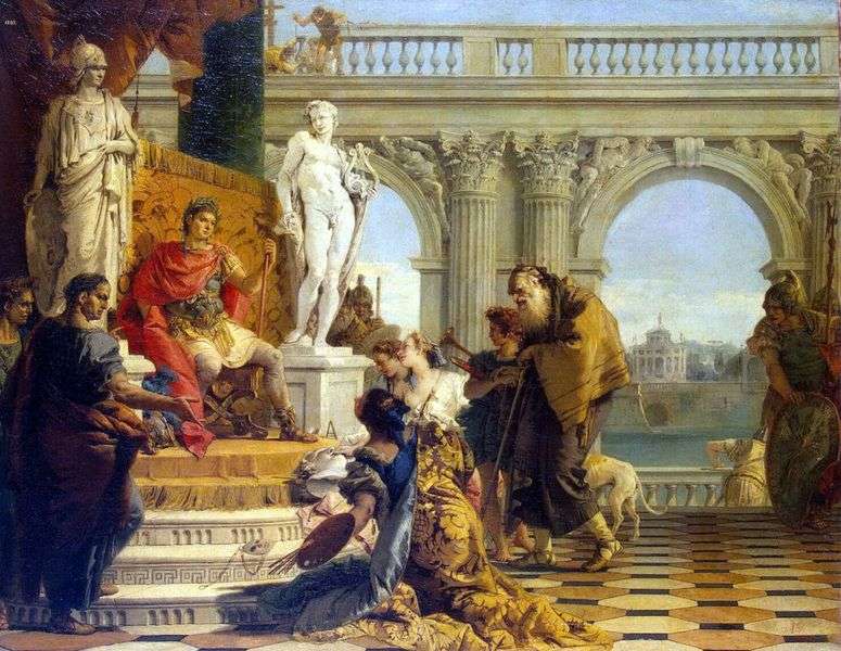 Меценат представляет императору Августу свободные искусства   Джованни Баттиста Тьеполо