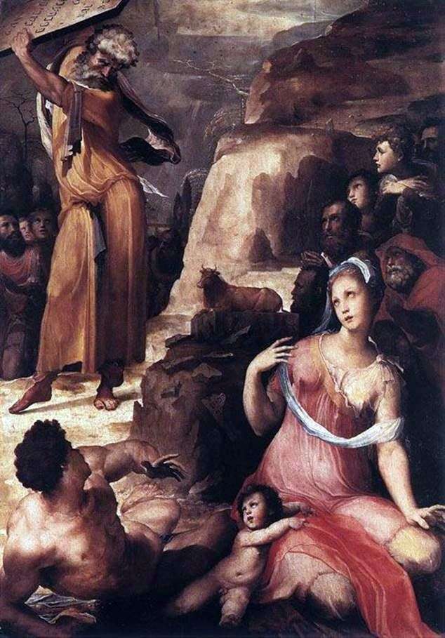 Моисей и золотой телец   Доменико Бекафьюми