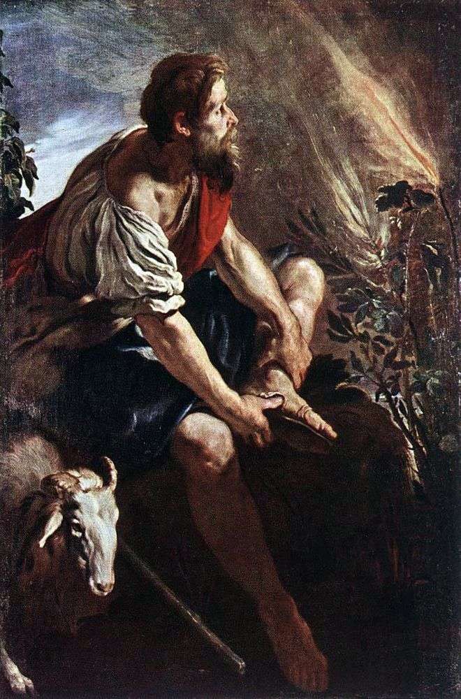 Моисей перед пылающим кустом   Доменико Фети