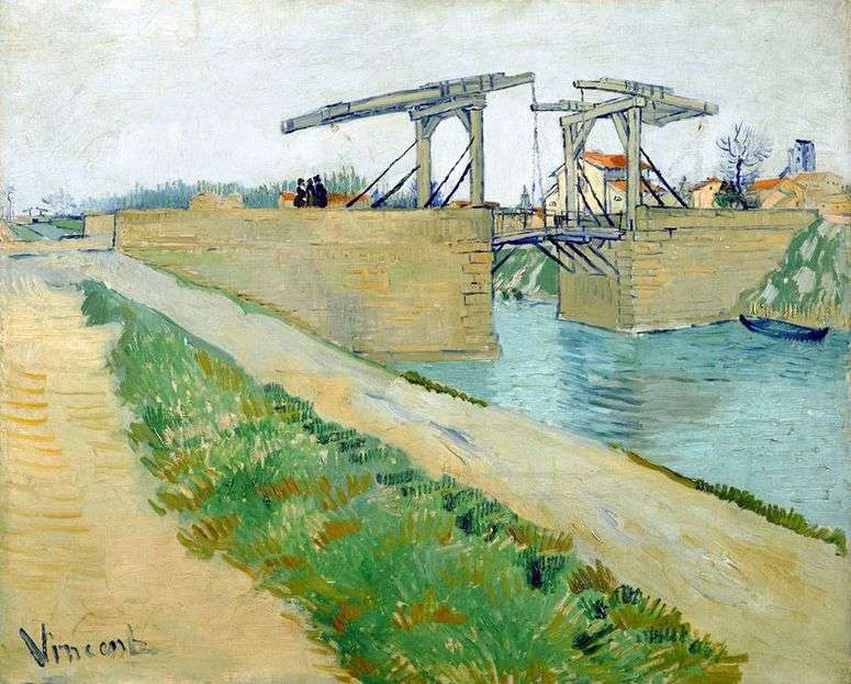 Мост Ланглуа в Арле и дорога вдоль канала   Винсент Ван Гог