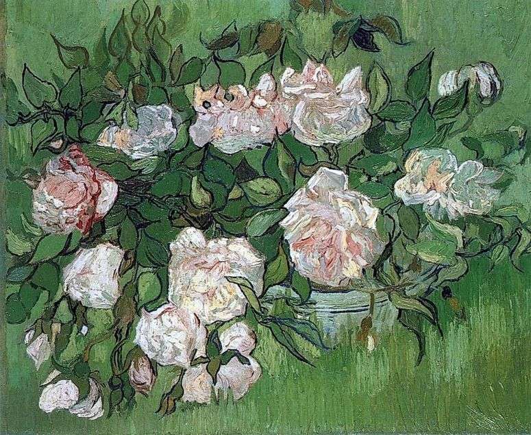 Натюрморт: розовые розы   Винсент Ван Гог