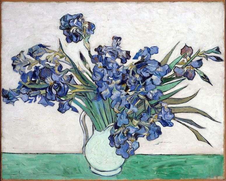 Натюрморт: ваза с ирисами   Винсент Ван Гог