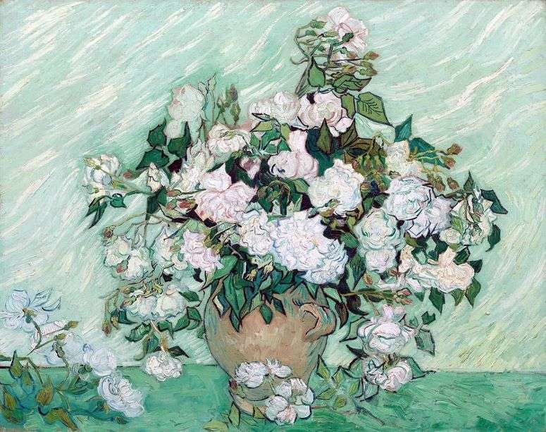 Натюрморт: ваза с розами   Винсент Ван Гог
