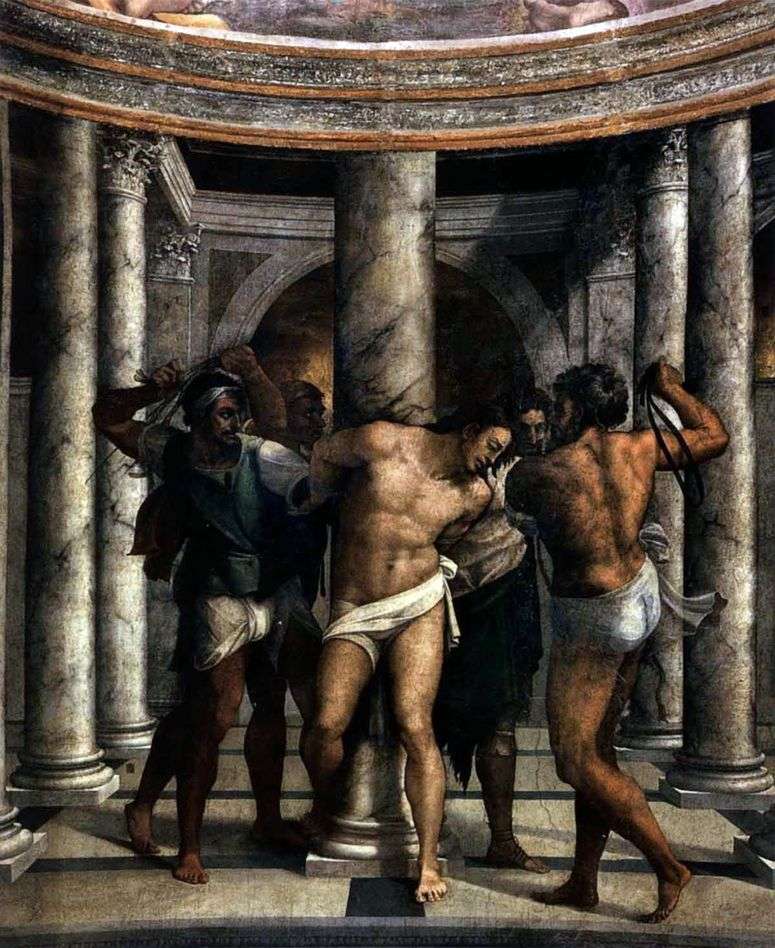 Пьомбо. Бичевание Христа   Микеланджело Меризи да Караваджо