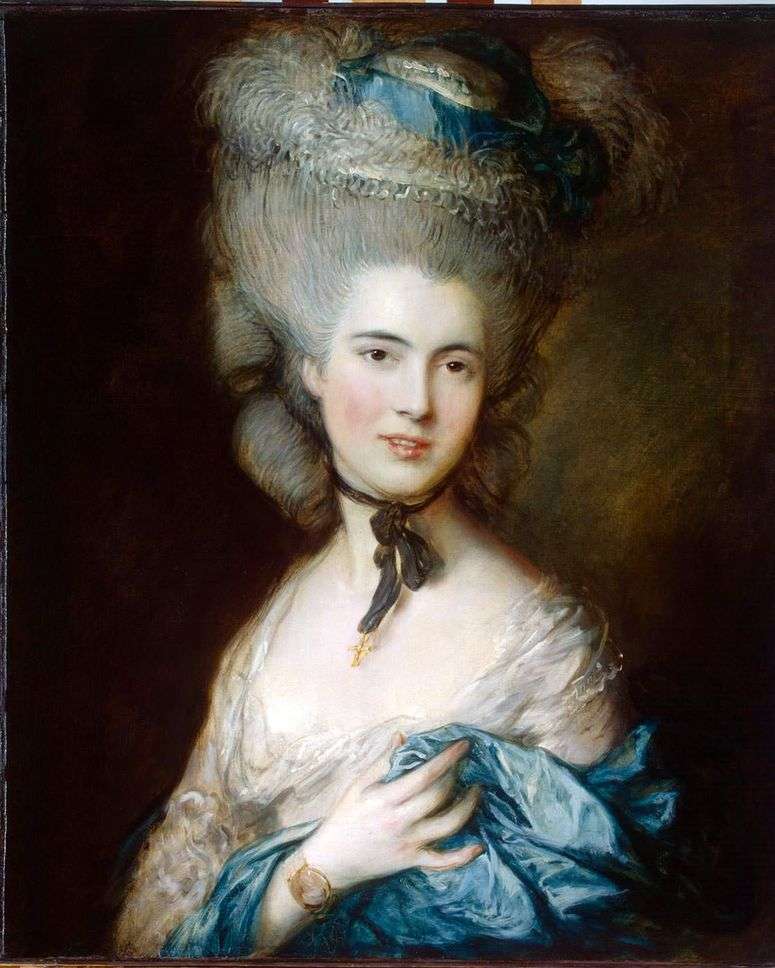 Портрет герцогини де Боуфорт (Дама в голубом)   Томас Гейнсборо