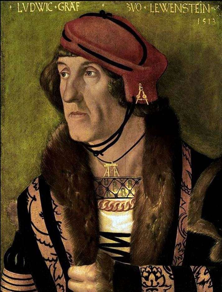 Портрет графа Людвига Левенштайна   Ганс Бальдунг