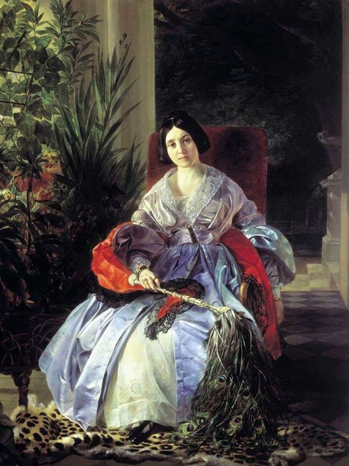 Портрет светлейшей княгини Елизаветы Павловны Салтыковой   Карл Брюллов