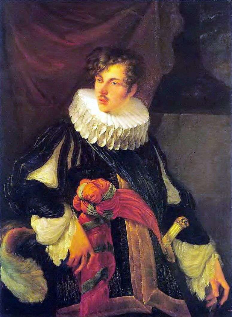 Портрет В. А. Перовского в испанском костюме XVII века   Орест Кипренский