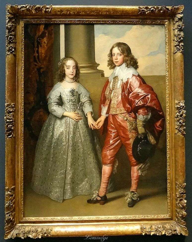 Портрет Вильгельма Оранского с его невестой Марией Стюарт   Энтони Ван Дейк