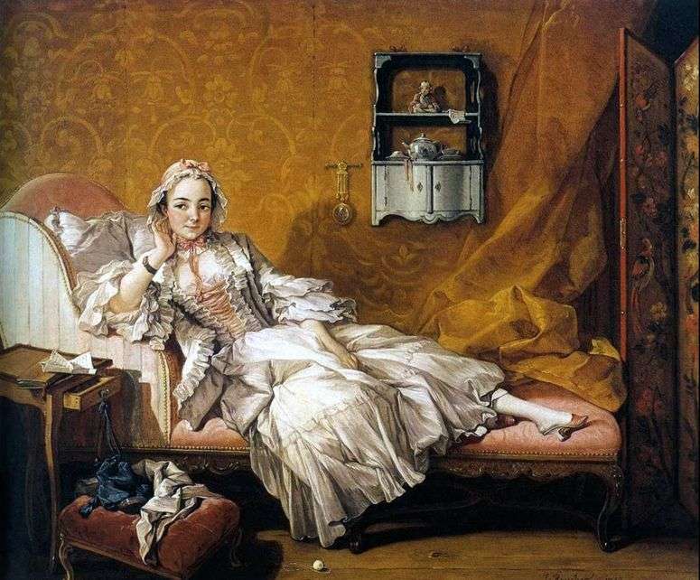 Портрет жены художника Мари Жанне Бюзо   Франсуа Буше