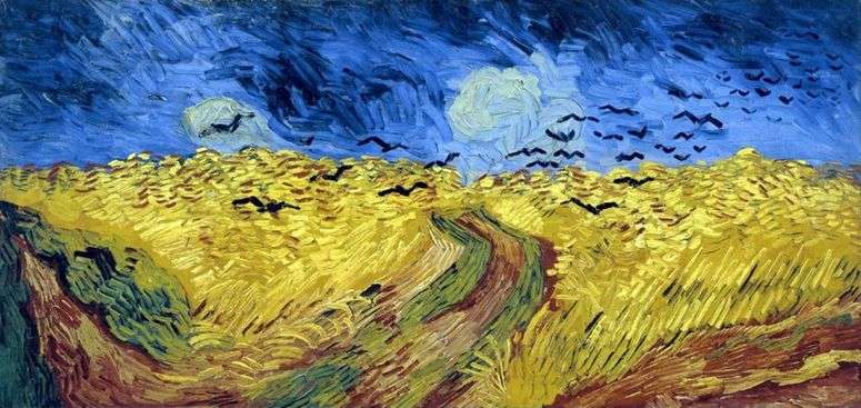 Пшеничное поле с воронами   Винсент Ван Гог
