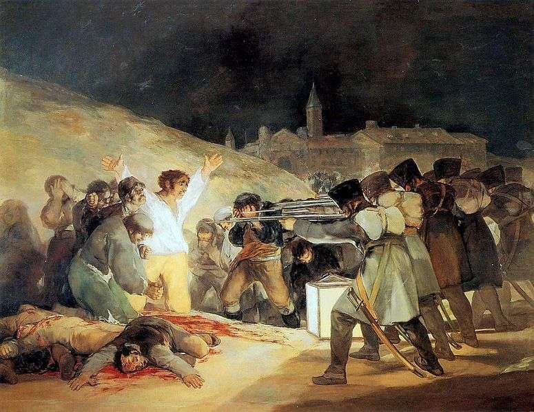 Расстрел повстанцев в ночь на 3 мая 1803 года   Франциско де Гойя