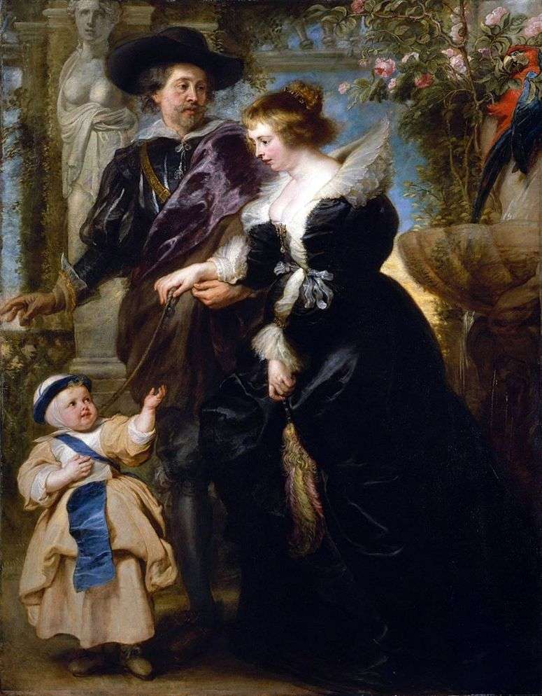 Рубенс, его жена и сын   Питер Рубенс