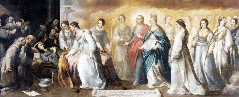 Смерть святой Клары   Бартоломе Эстебан Мурильо