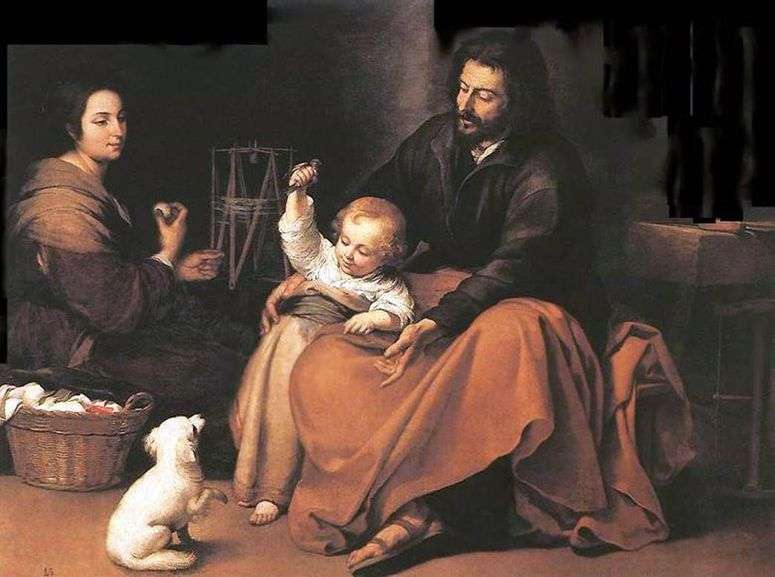 Святое Семейство с птичкой   Бартоломе Эстебан Мурильо