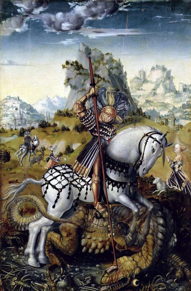 Святой Георгий и дракон   Лукас Кранах