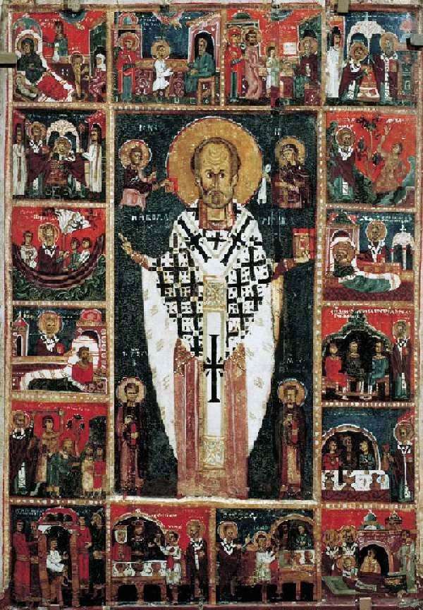 Святой Николай Чудотворец, с житием в 16 клеймах