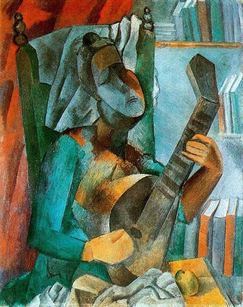 Женщина с мандолиной   Пабло Пикассо