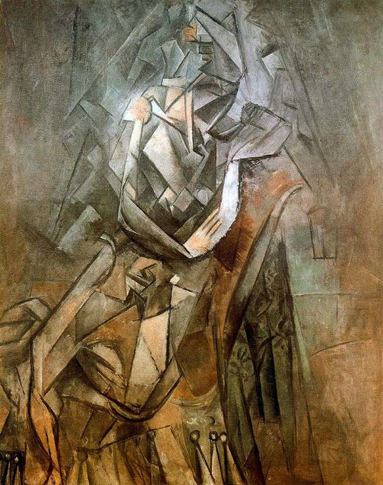 Женщина сидящая в кресле   Пабло Пикассо